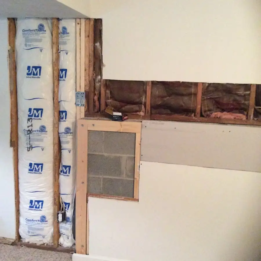 Wall insulation replacement during Contents Cleaning & Restoration in Briarcliff Manor